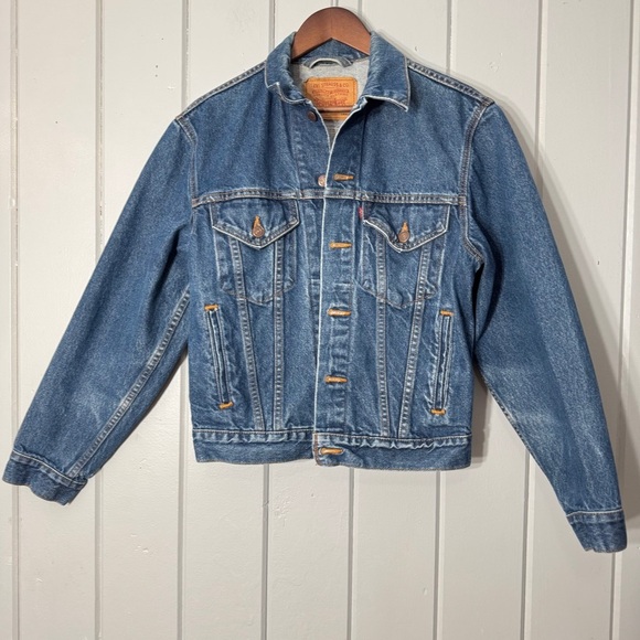 Vtg 90's Men's Levi's 70516-0216 Blue Denim Type Ill Trucker Jacket small USA - Picture 1 of 16
